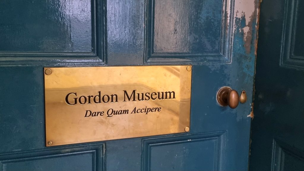 Entrance to Gordon Museum at Kings College London