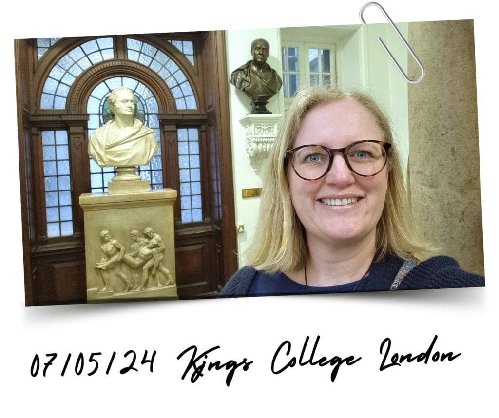 Photo of Sarah of Pumpkin Holistics at Kings College Ondon